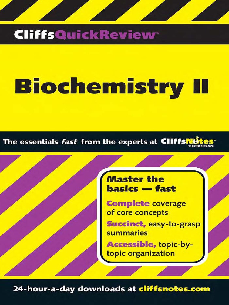 Biochemistry Cliff Notes | PDF | Lipoprotein | Citric Acid Cycle
