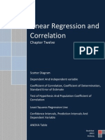 Linear Regression and Correlation