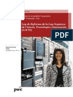 Boletín Actualidad Corporativa N ° 21 - Reforma de La Ley Orgánica de Ciencia, Tecnología e Innovación