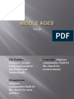 Middle Ages Vocab 2013