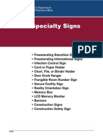 Specialty Signs in Hospital