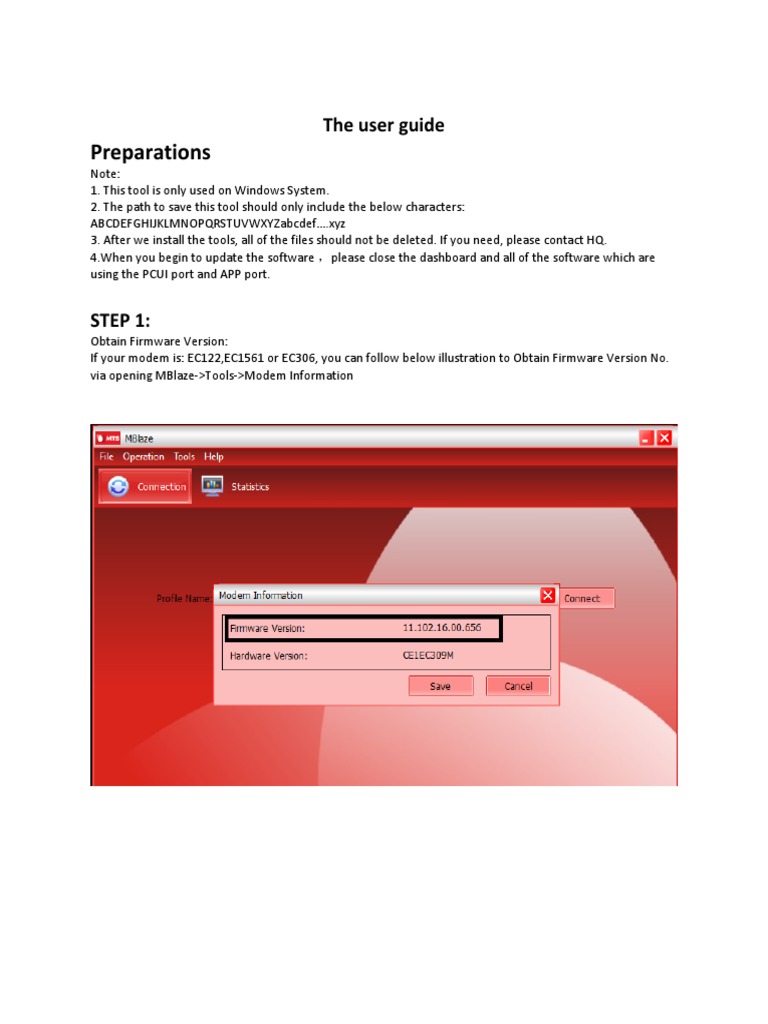 Windows Modem Update Guide | PDF | Computers