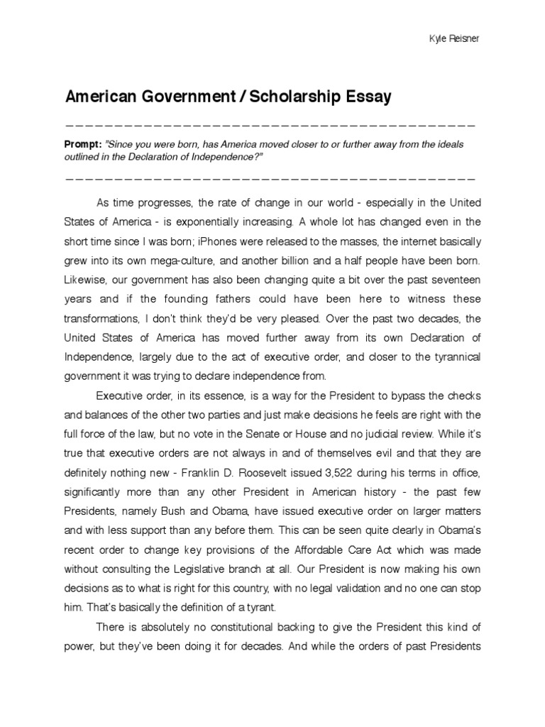 essay government