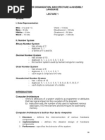 Review:: Computer Organization, Architecture & Assembly Language