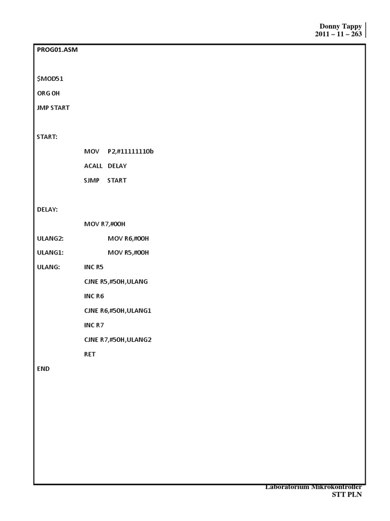 Microtrainer Program Example | PDF | Home & Garden | Science & Mathematics