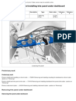 WM 701919 Removing and Installing Trim Panel Under Dashboard