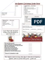 The Pies The Limit Bakery Christmas Order Form: Call Mary at 342-8147