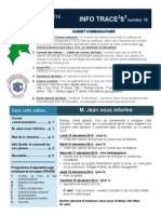 Info-TRACEESS numéro 16, le 15 décembre 2014