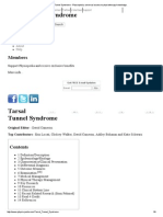 Tarsal Tunnel Syndrome - Physiopedia, Universal Access To Physiotherapy Knowledge