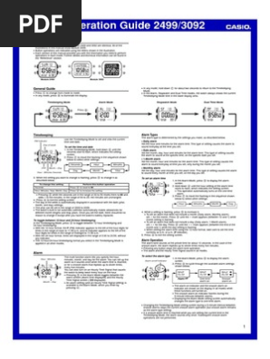 casio illuminator manual pdf