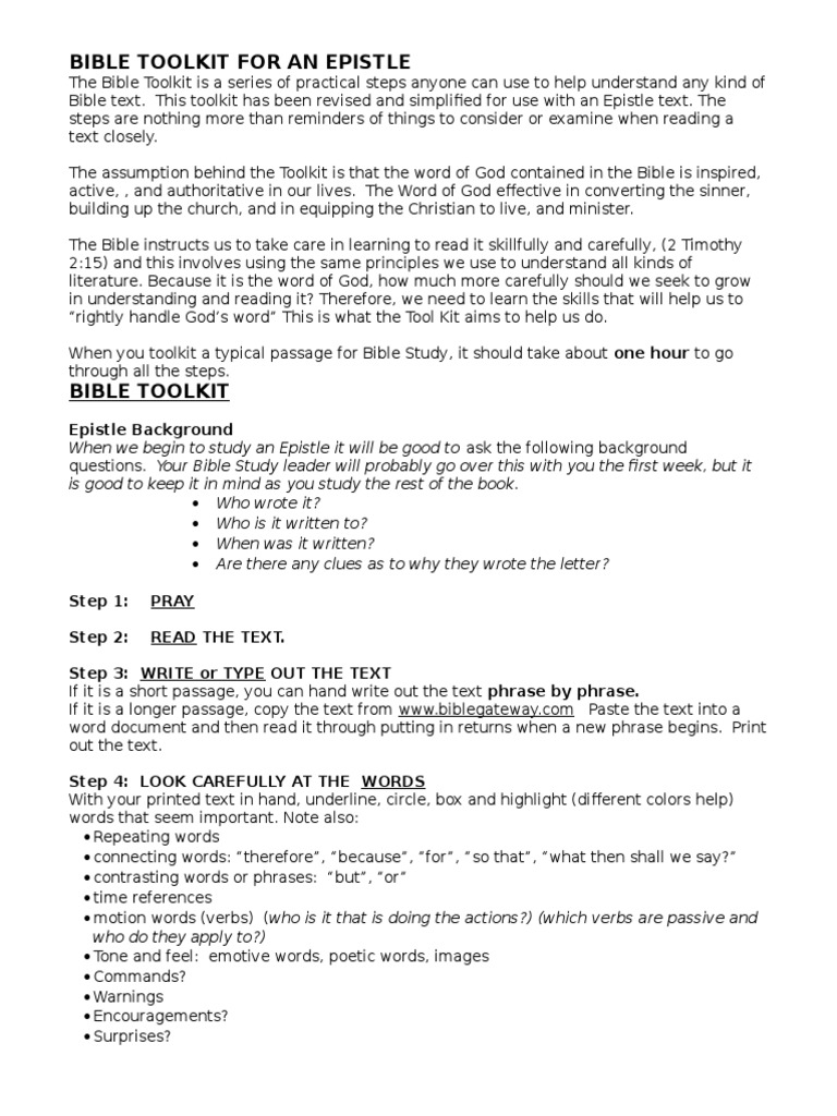 Epistle Toolkit 2013 | PDF | Salvation | The Gospel