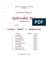 Thay Hai - Aphrodite Annual Report - KDQT 1 - K32 - DH Kinh Te TP HCM
