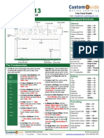 Microsoft Excel 2013 - Quick Reference Guide