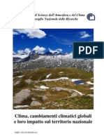 Clima, cambiamenti climatici globali e loro impatto sul territorio nazionale