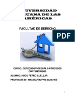 Procesos Urgentes, Medidas Autosatisfactivas, Proceso Cautelar y El Proceso Civil Peruano