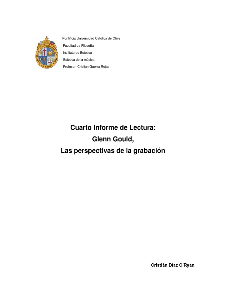 Glenn Gould | PDF | Artes (general) | Science