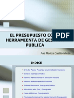 El Presupuesto Como Herramienta de Gestion Publica - PERU
