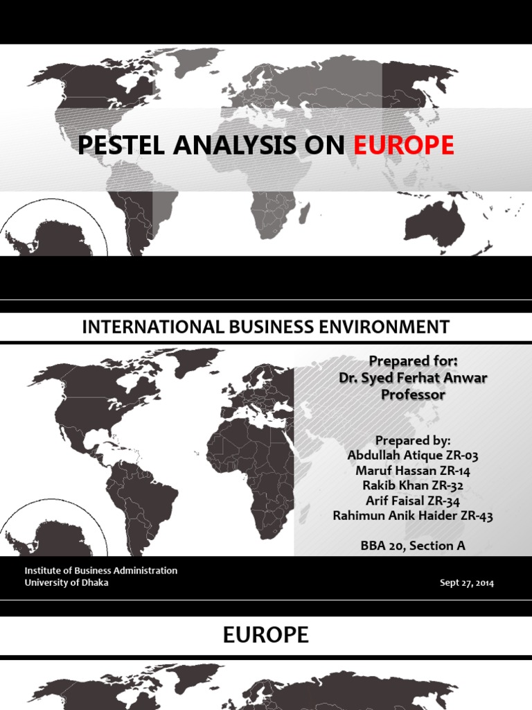 Europe - PESTEL analysis | European Union | Euro