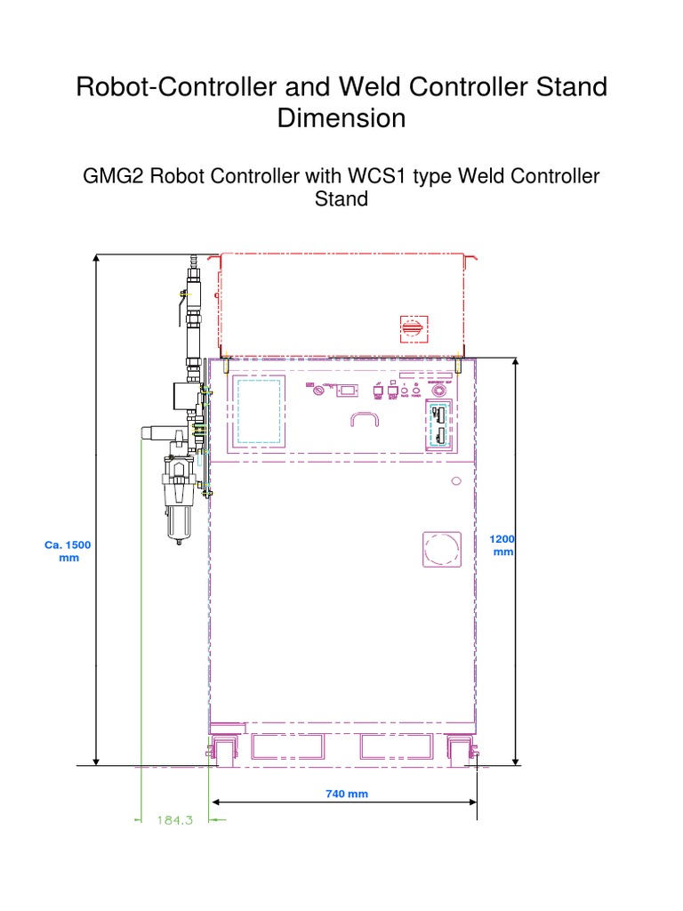 Robot-Controller and Weld Controller Stand Dimension | PDF