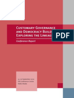 Customary Governance and Democracy Building Exploring the Linkages PDF