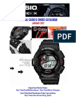 Original Casio Gshock Catalogue - Januari 2012