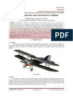 Design Consideration and Construction of A Biplane