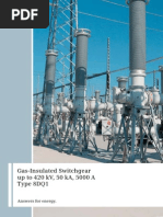 Gas-Insulated Switchgear Up To 420 KV, 50 Ka, 5000 A Type 8DQ1