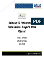Release 12 Procurement Professional Buyers Work Center