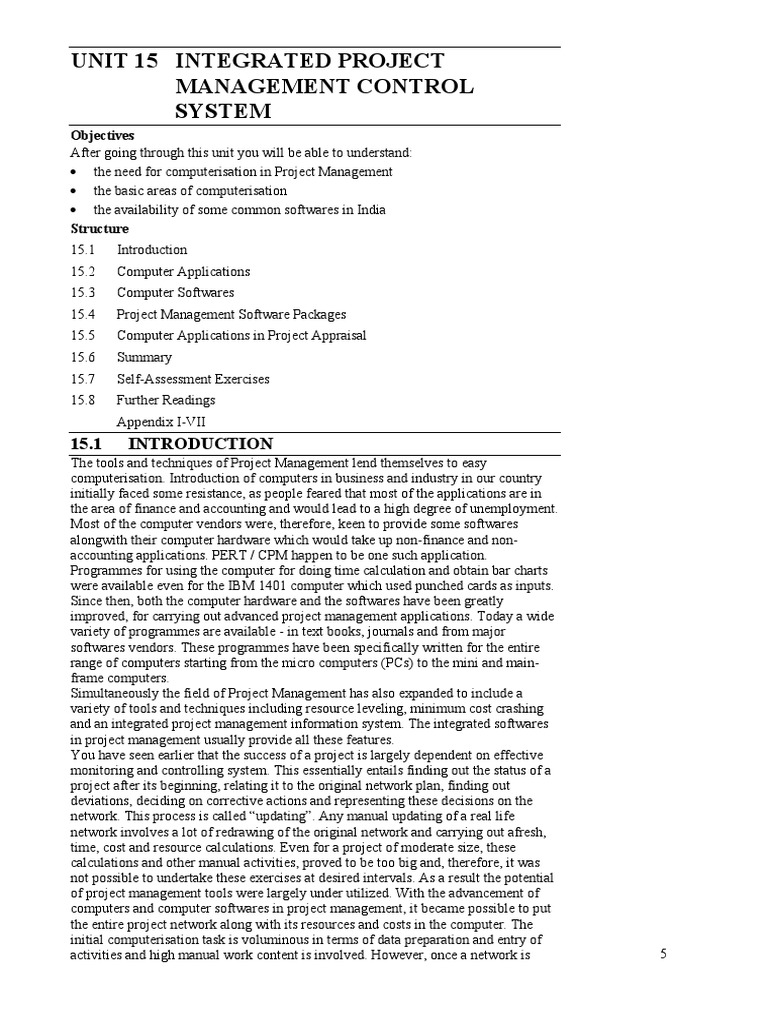 Integrated Project Management Software Guide | PDF | Project Management ...