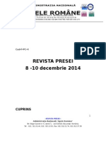 Revista Presei 8 - 10 Decembrie 2014