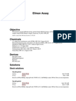 Ellman Assay: Objective