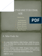 Analisa Parameter Fisik Air