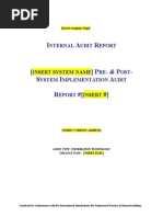 Internal Audit Summary Report Template | PDF | Audit | Internal Audit