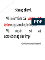 Stimaţi clienţi