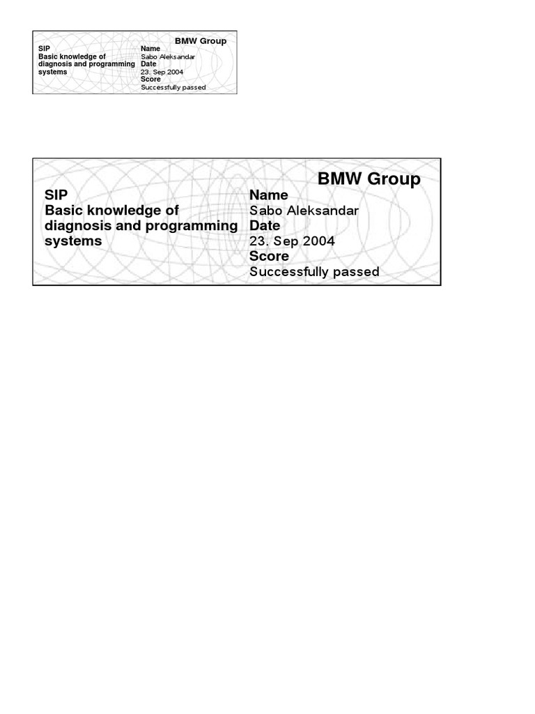 BMW Diagnosis & Programming Basics | PDF