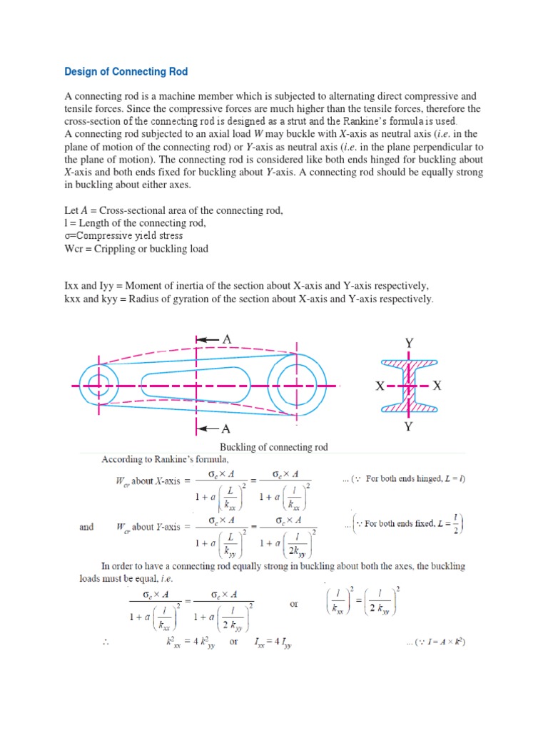 Design of Connecting Rod PDF