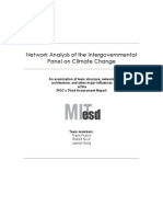 Network Analysis of the Intergovernmental Panel on Climate Change Struct