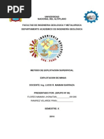 Minas Metodo de Explotacion Superficial