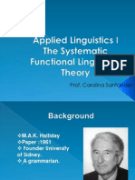 Applied Linguistics 1 PPT 7 The Systemic Functional Theory