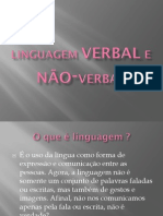 Linguagem Verbal e Não-Verbal