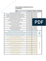 Calendario Universidad Arturo Michelena 2015