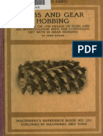 Hobs and Gear Hobbing 1914