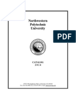 Northwestern Polytechnic University: Catalog 2 0 1 4