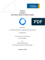 Certificate in Data Analytics Proposal Appd by Senate 2014