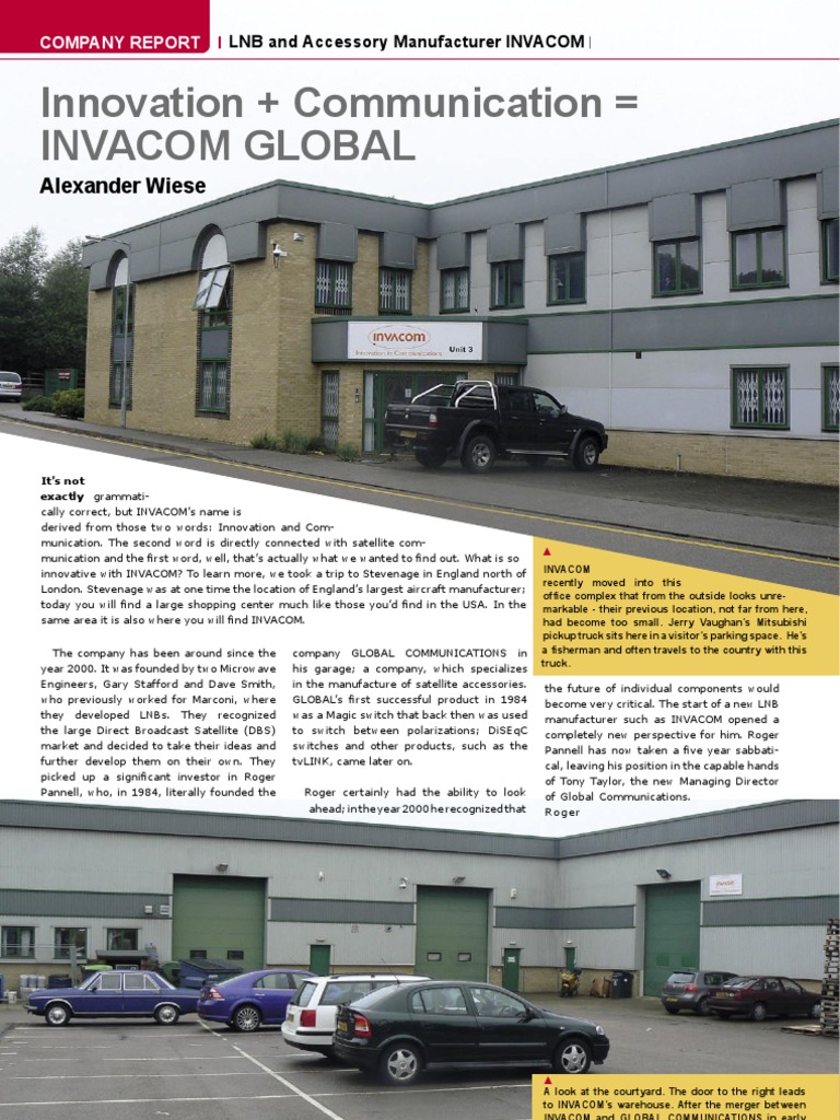 INVACOM's Innovative Fibre Optic LNB | PDF | Coaxial Cable | Optical Fiber