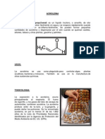 Definición, usos y efectos de la acroleína en la salud