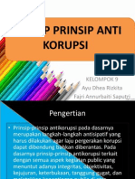 Presentasi Kelompok "Prinsip Prinsip Anti Korupsi"