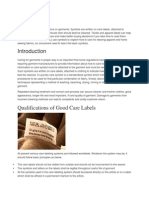 Care Label: Qualifications of Good Care Labels