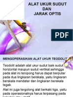 Alat Ukur Sudut Dan Jarak Optis