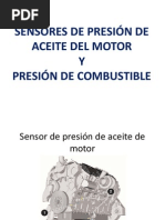 Sensores de Presión de Aceite y de Combustible CAT